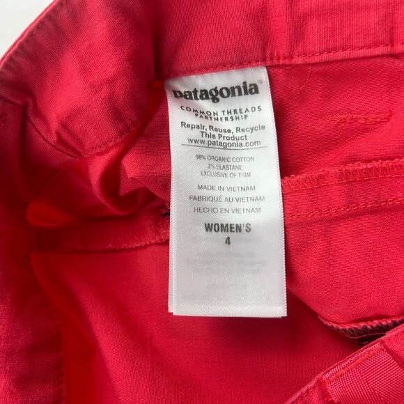 Patagonia Watermelon Pink Stretch Canvas Cargo Capri Pant 4 - Picture 4 of 6